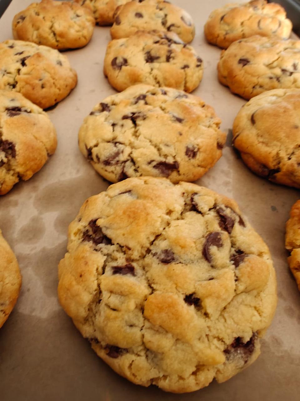 Loaded cookie macro shot