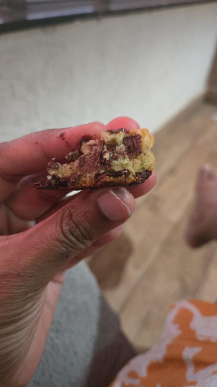 Gooey cookie cross-section